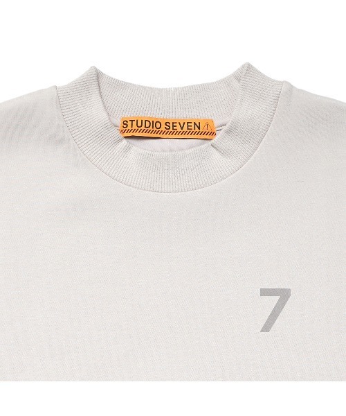 「STUDIO SEVEN」 半袖Tシャツ MEDIUM グレー メンズ_画像7