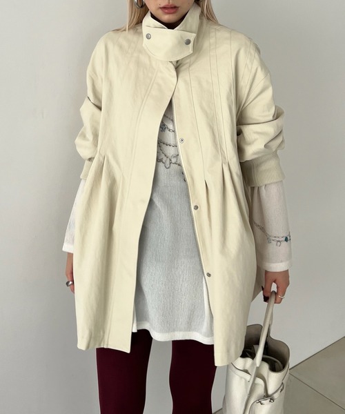 Ameri（アメリ） ブルゾン アウター TUCK HULARE TRENCH BLOUSON