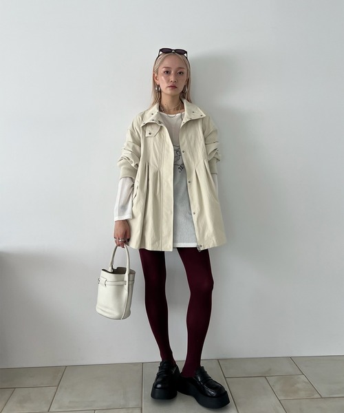 Ameri（アメリ） ブルゾン アウター TUCK HULARE TRENCH BLOUSON