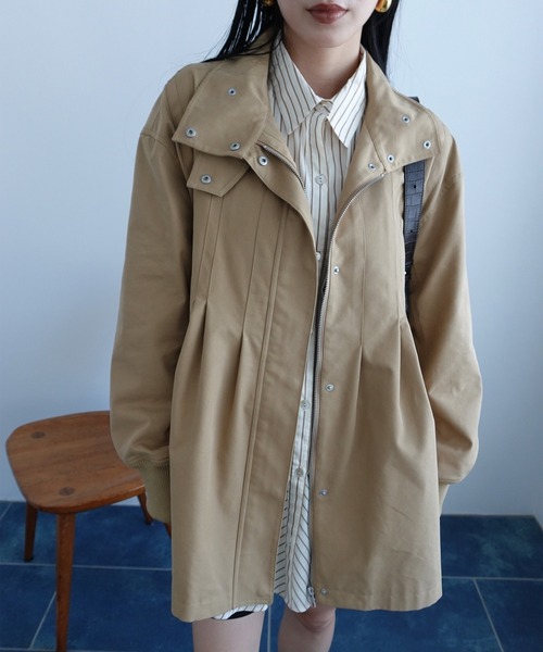 Ameri（アメリ） ブルゾン アウター TUCK HULARE TRENCH BLOUSON