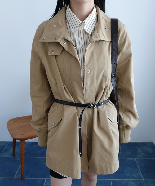 Ameri（アメリ） ブルゾン アウター TUCK HULARE TRENCH BLOUSON