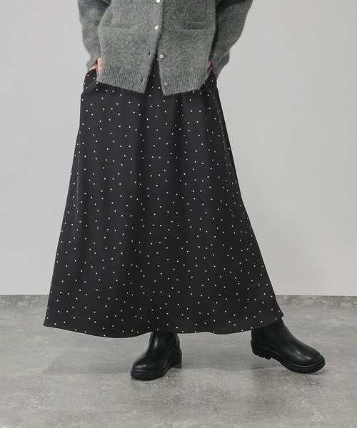 GLOBAL WORK（グローバルワーク） ロング スカート ストレッチサテン