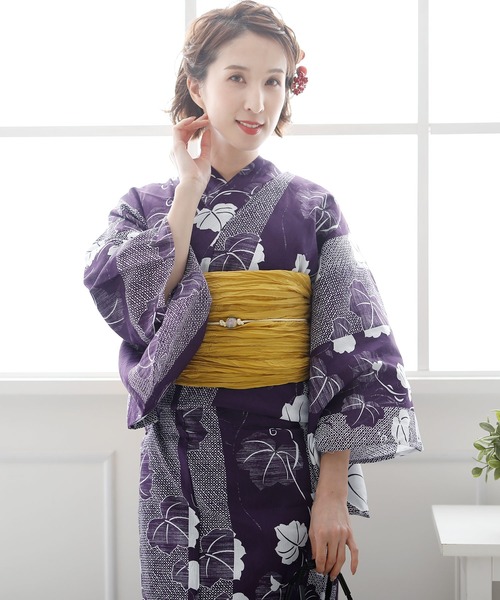 yulie 浴衣 ＼16種類から選べるレディース3点セット／「大人浴衣+