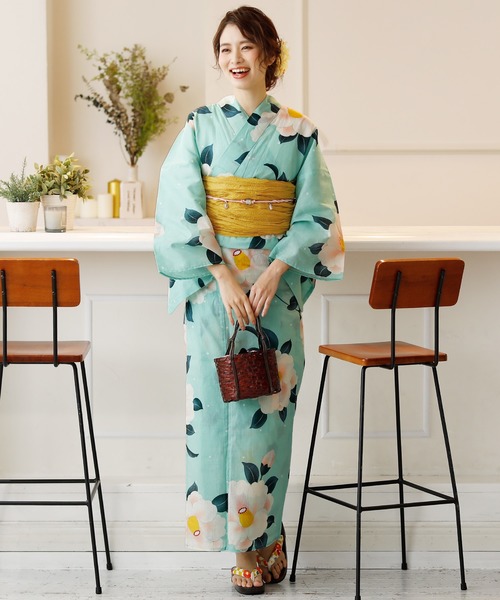 yulie 浴衣 ＼16種類から選べるレディース3点セット／「大人浴衣+