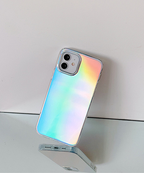 c.u.l モバイルケース 【c.u.l】レインボーオーロラ iPhone