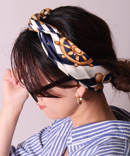 BAYBLO スカーフ バンダナ (CR)「ユニセックス」マリン