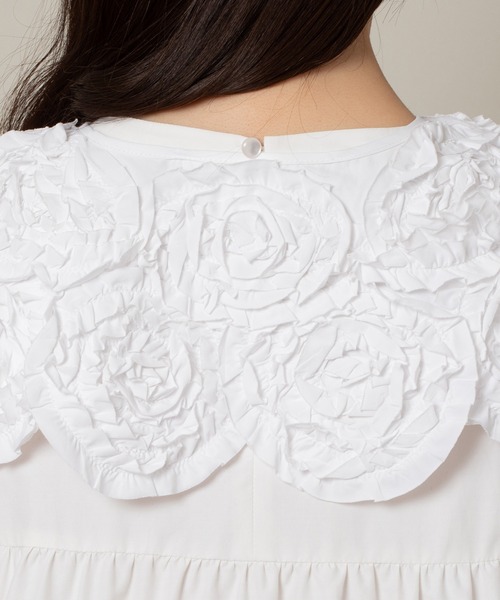 Rose Tiara チュニック ローズカラーティアード切替ロング