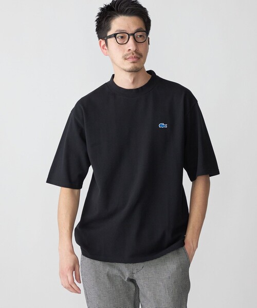 【関税送料込!!★正規品】LACOSTE Ｔシャツ ラコステ LACOSTE メッセージプリントバインダーネックTシャツ