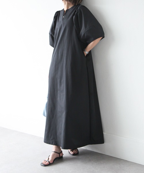 ワンピース ボリューム袖スキッパーワンピース : ZOZOTOWN Yahoo!店