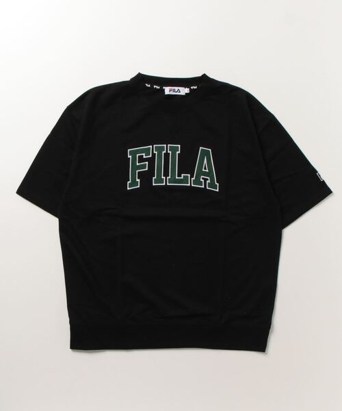 スウェット FILA /フィラ ミニ裏毛カレッジロゴ入り半トレ メンズ  