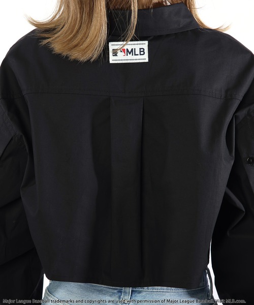 BACK TO THE FIELD ブラウス シャツ 「MLB」ポケット付きロゴ