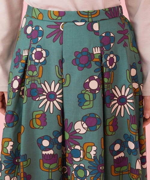 Jocomomola（ホコモモラ） スカート Candy Flower プリントスカート