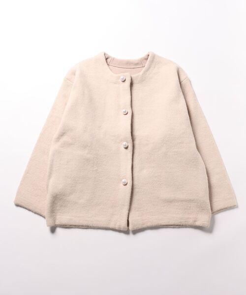 カーディガン ダブルフェイスコクーンニットジャケット レディース Jines カーディガン ダブルフェイスコクーンニットジャケット