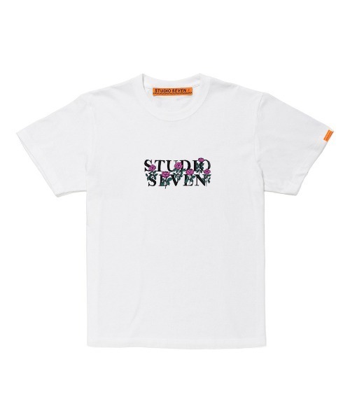 STUDIO SEVEN tシャツ Rose Logo White SS Tee「STUDIOSEVEN/スタジオ