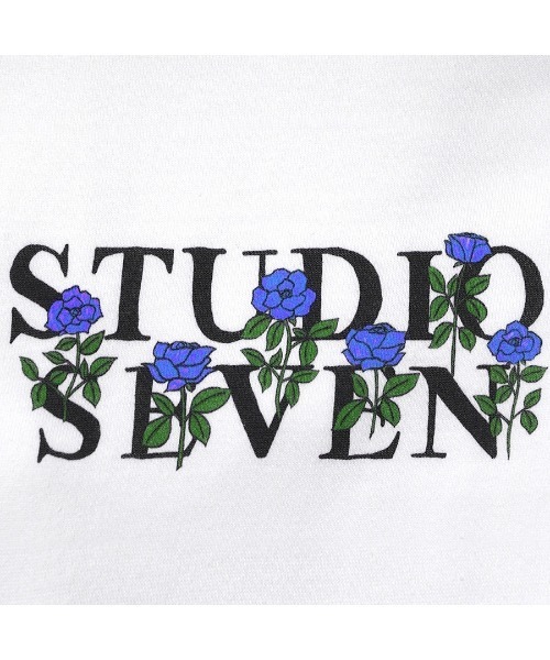 STUDIO SEVEN tシャツ Rose Logo White SS Tee「STUDIOSEVEN/スタジオ