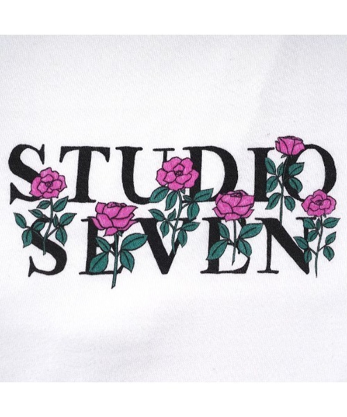 STUDIO SEVEN tシャツ Rose Logo White SS Tee「STUDIOSEVEN/スタジオ