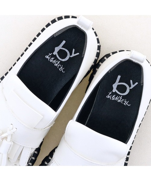 byあしながおじさん ローファー 軽量｜厚底キルトタッセル