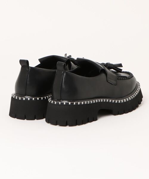 byあしながおじさん ローファー 軽量｜厚底キルトタッセルローファー