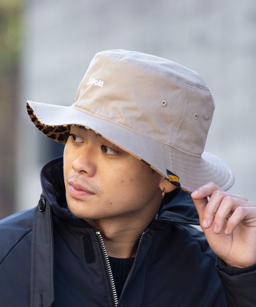 Schott N.Y.C（ショット） 帽子 ハット 「SCHOTT」リバーシブル