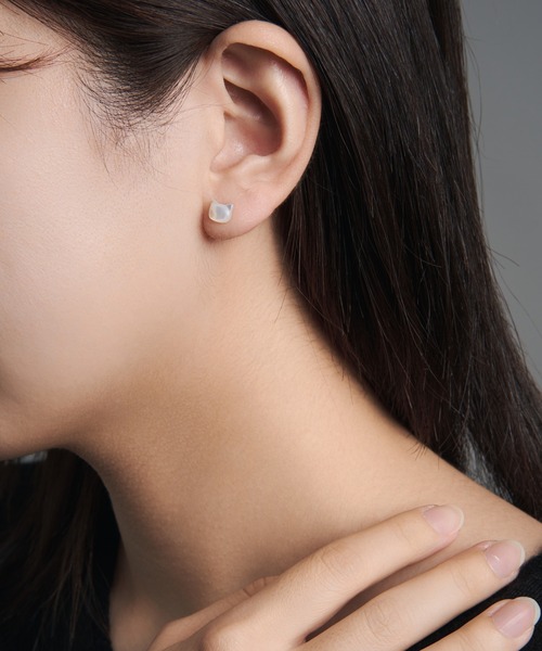 Jewel closet by L&Co. ピアス K10 キャット ピアス レディース メンズ