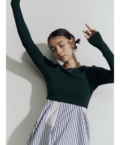 UN3D.」 長袖ニット 36 ブルー レディース : 79560694 : ZOZOTOWN  