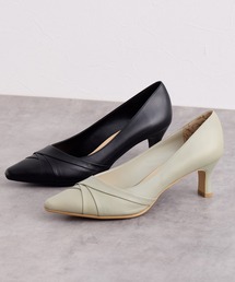卑弥呼 パンプス 「Made in Japan」切替デザインナナメカット