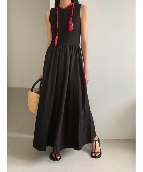 Didot.showroom ディデットショールーム ドッキングフレアワンピース Didot.showroom（ディドット ショールーム）の「【DIDOT.】着丈