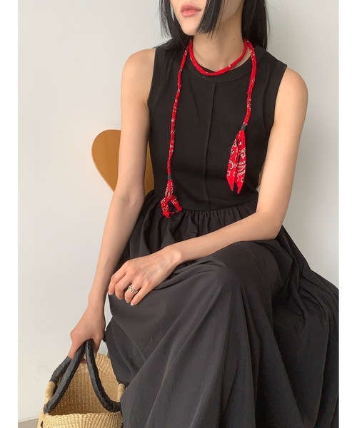 Didot.showroom ディデットショールーム ドッキングフレアワンピース Didot.showroom（ディドット ショールーム）の「【DIDOT.】着丈