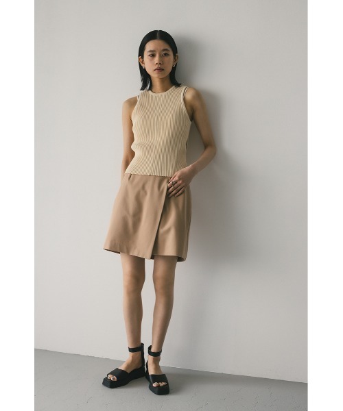 STYLEMIXER タンクトップ ノースリーブ サイドホールニット