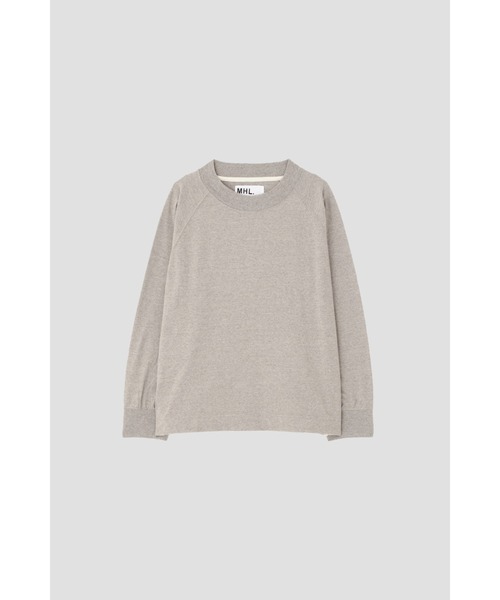 MHL.（エムエイチエル） tシャツ UPCYCLING COTTON JERSEY レディース