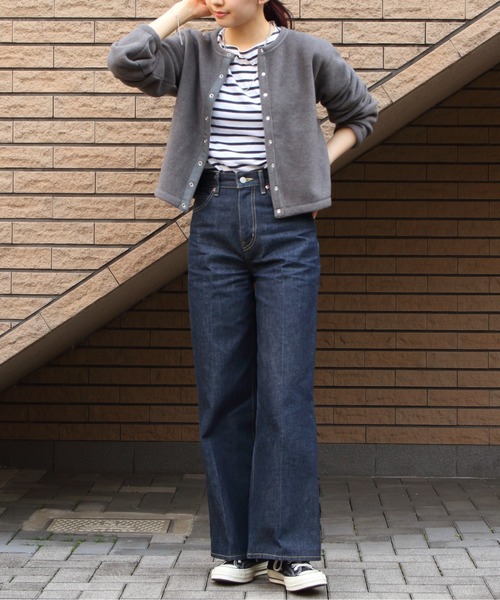 ORCIVAL（オーシバル） カーディガン フリース クルーネック