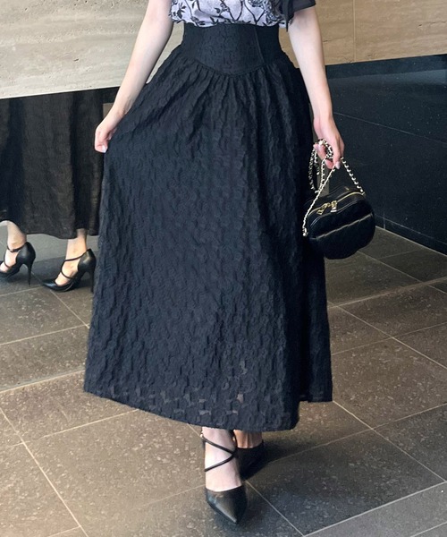 ROYAL PARTY（ロイヤルパーティー） スカート ハイウエストジャガード