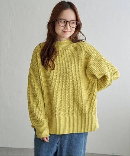 ニット黄色 NOR'EASTERLY ノア イースターリー / 2PLY RAGLAN CREW クルーネック