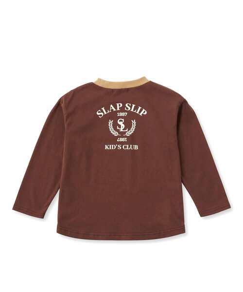 SLAP SLIP tシャツ いろんなクマさん刺しゅう無地ボーダー柄T