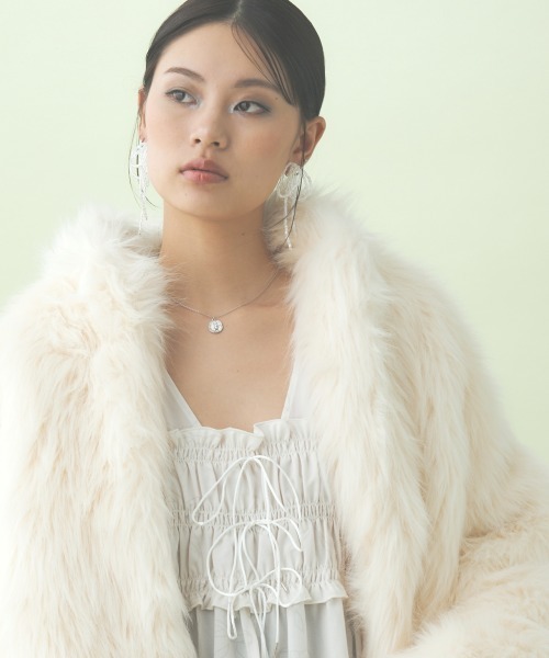 TTOL コート アウター フェイクファージャケット レディース