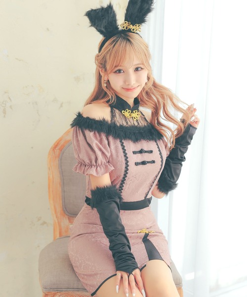 Tika コスプレ かわいい アニマル うさぎ バニーガール チャイナ Tika コスプレ かわいい アニマル うさぎ バニーガール チャイナ