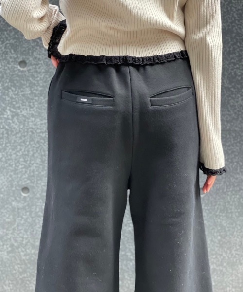 パンツ rosyluce ROSY LUCE（ロージールーチェ） スウェットパンツ ジャージ カットオフ