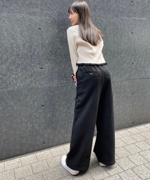 パンツ rosyluce ROSY LUCE（ロージールーチェ） スウェットパンツ ジャージ カットオフ