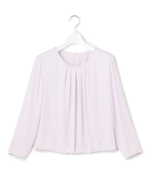 tシャツ 「洗える」シルキーデシン ボールチェーン カットソー レディース 23区 tシャツ 「洗える」シルキーデシン ボールチェーン