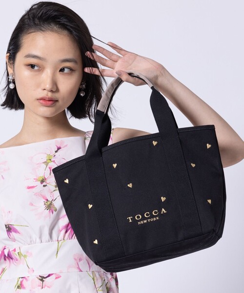 【綺麗見えするデザイン♪】トッカ トートバッグ TOCCA トートバッグ LUCKY SHOWER CANVASTOTE キャンバス