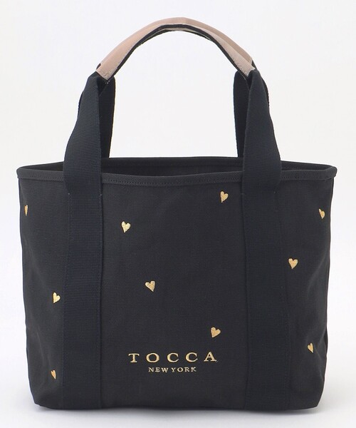 60 TOCCA トッカ トートバッグ キャンバス 極美品 TOCCA（トッカ） トートバッグ LUCKY SHOWER CANVASTOTE キャンバス