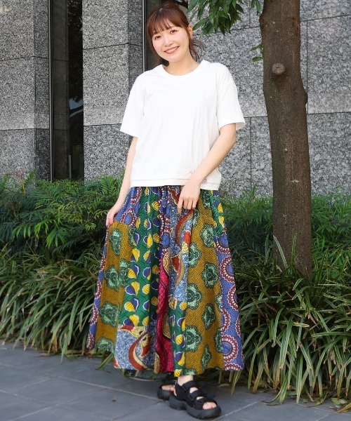 アフリカン　ワンピ　スカート チチカカ スカート アフリカンパッチスカート : ZOZOTOWN Yahoo