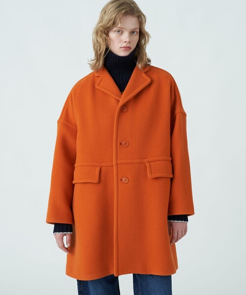 MACPHEE（マカフィー） チェスターコート 36 オレンジ レディース