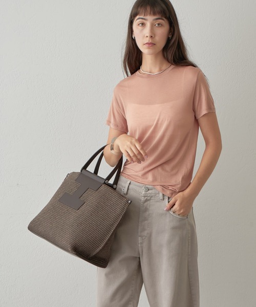 【イアクッチ】ソルベット L PAGLIA/RUGA トートバッグ IACUCCI トートバッグ ソルベット L PAGLIA/RUGA レディース