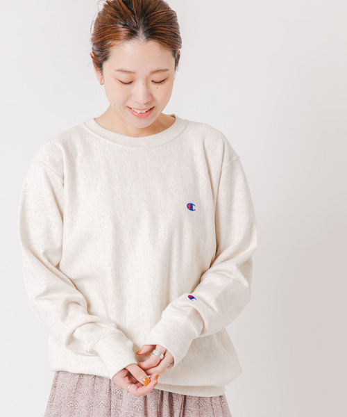 トレーナー スウェット Champion　REVERSEWEAVE CREWNECK レディース
