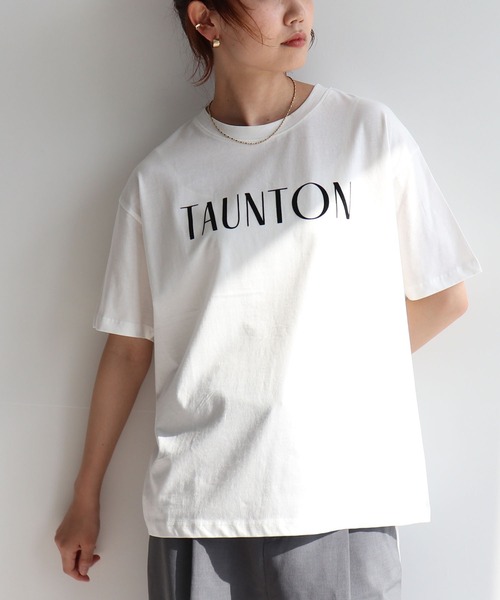 anyfee tシャツ 半袖 「anyfee/プラスサイズ」ロゴプリント半袖Tシャツ
