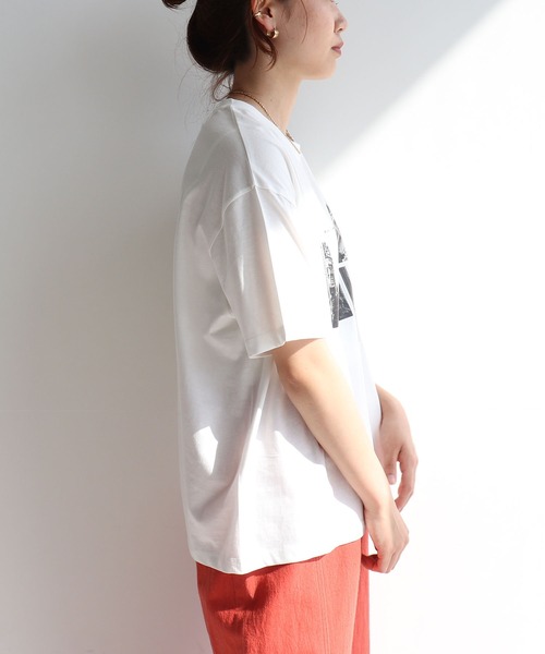 anyfee tシャツ 半袖 「anyfee/プラスサイズ」ロゴプリント半袖Tシャツ