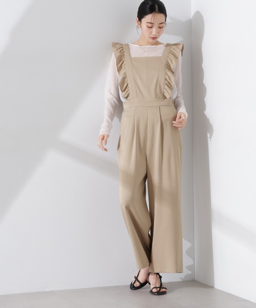 NANO universe（ナノ・ユニバース） サロペット オーバーオール フリル