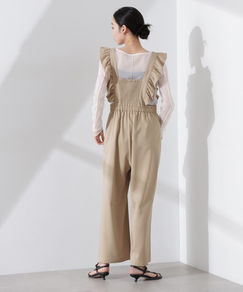 NANO universe（ナノ・ユニバース） サロペット オーバーオール フリル