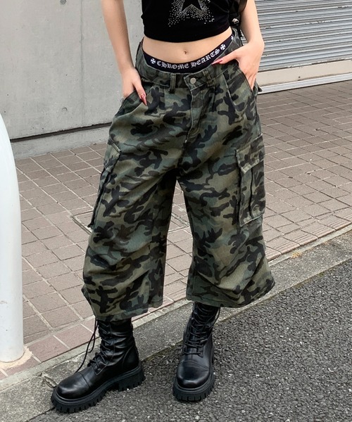 迷彩ハーフ ライトストーンハーフ カーゴパンツ ハーフ 迷彩[品番：TLKM0001550]｜T-LINK（ティー